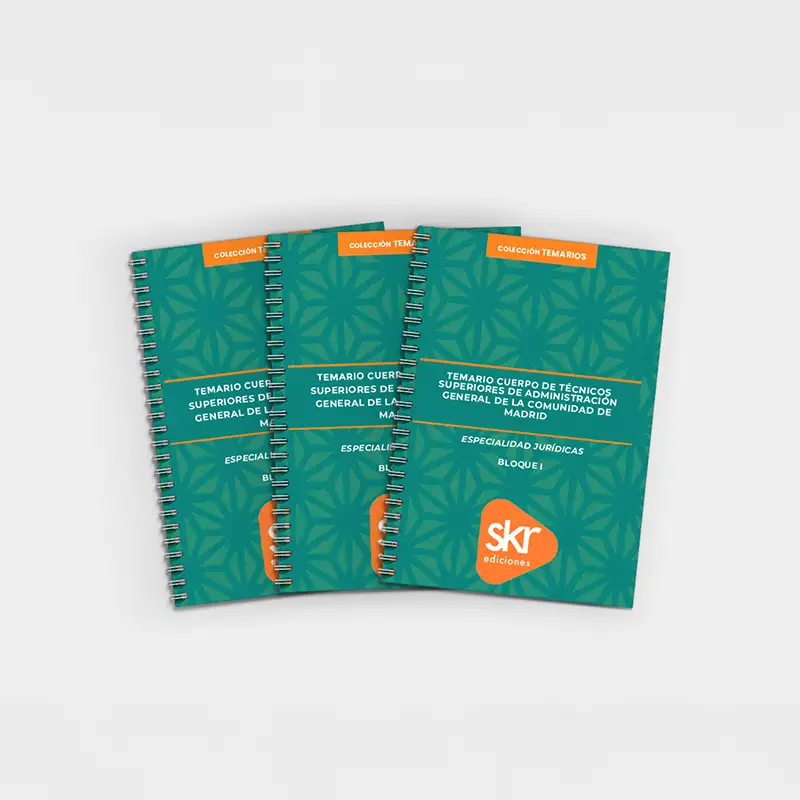 Temario Técnico Superior Comunidad de Madrid Jurídicas de Academia de oposiciones SKR - material editorial para el máster, diplomados y las oposiciones.