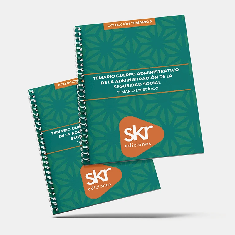Libro del temario administrativo de la seguridad social actualizado para oposiciones.